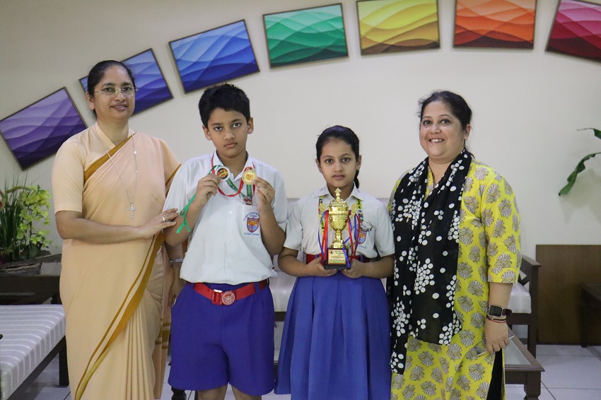 GOLD MEDAL IN SKILL CHAMPIONSHIP CHALLENGE AND TROPHY IN CHESS CHAMPIONSHIP